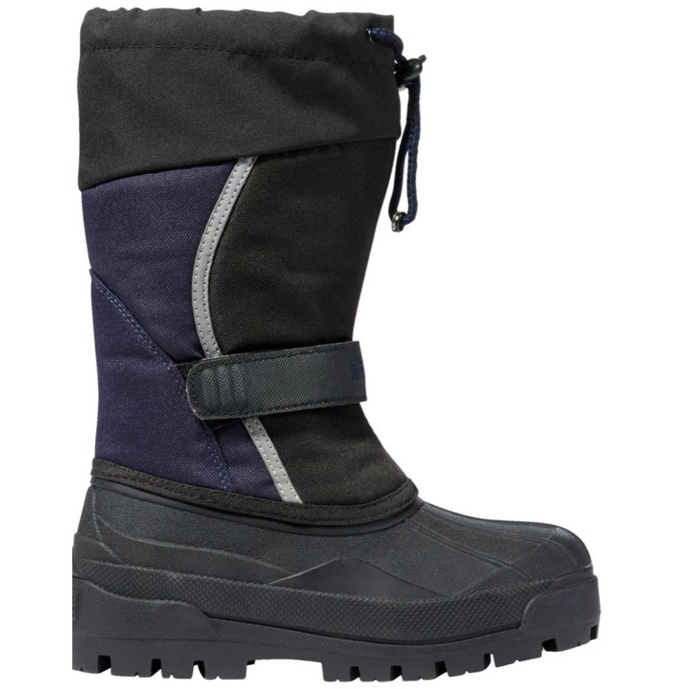 NWOB L.L. Bean Kids Northwoods Waterproof Snow Boots in Black/Bright Navy (10)